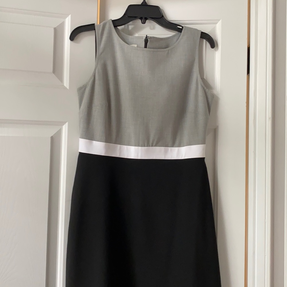 Talbots Women’s A line black and gray dress